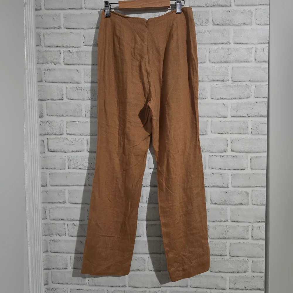 Reformation Linen‎ Trouser Tan size 0